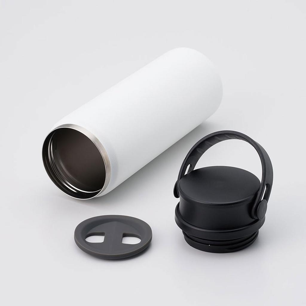 Zalatto Thermo Handle Bottle | Easy-to-clean Stainless Steel Bottle with Ice Stopper, Thermo Stainless, Copper-plated Construction, Keeps Drinks Hot O