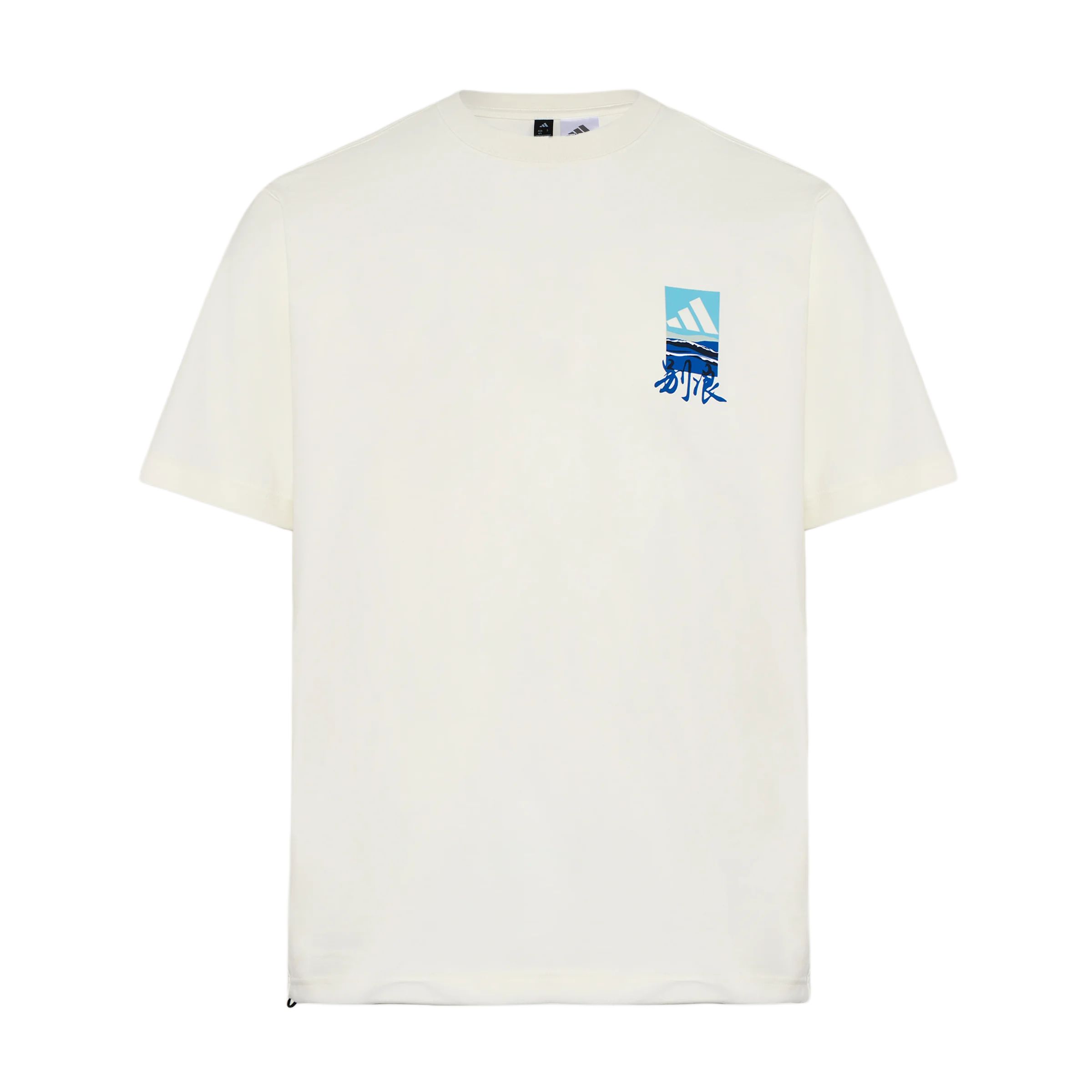 Adidas T Shirts Men s Jade White Crew Neck Moderate LC8857 XS