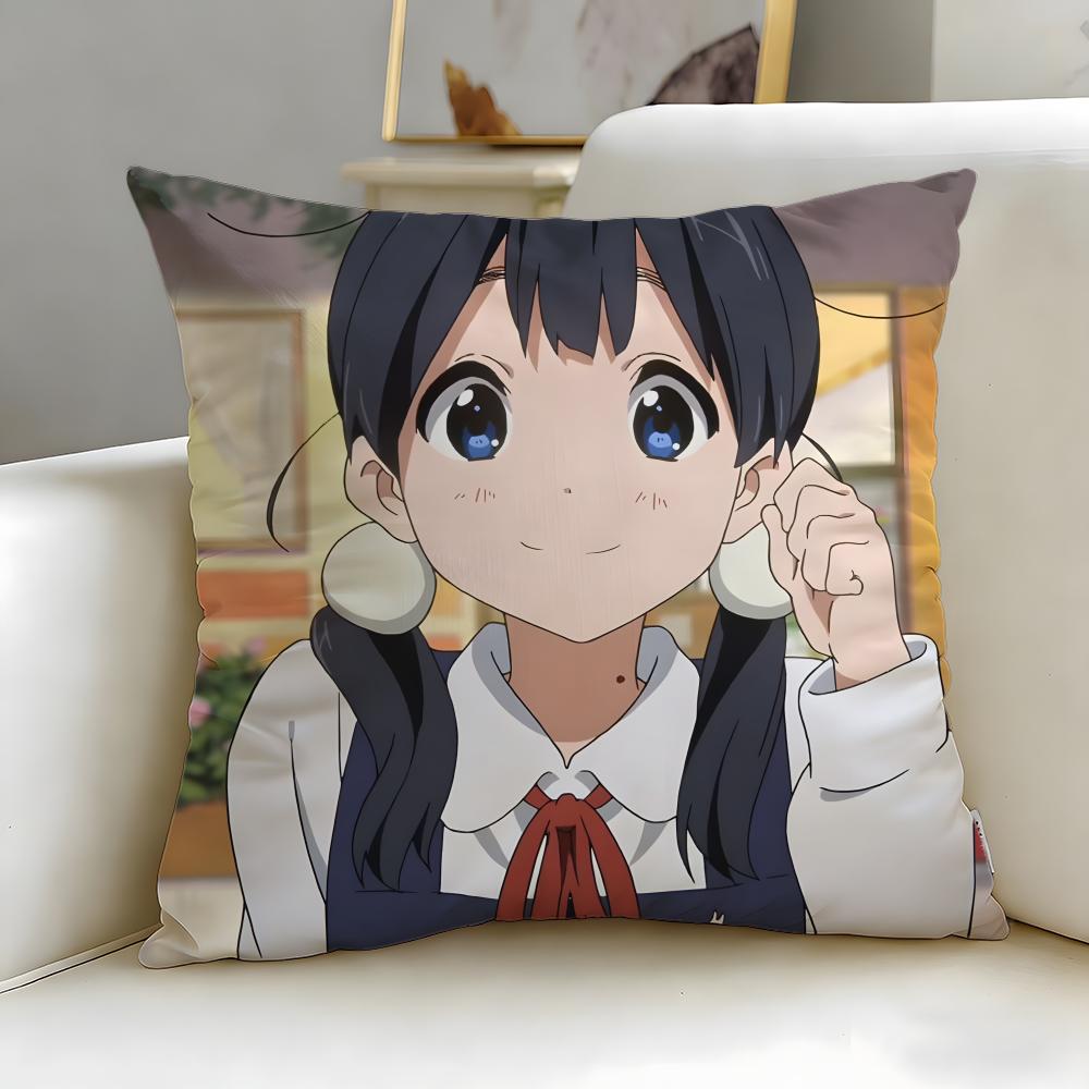 classic anime Tamako Market Cushion Cover Soft & Easy-Wash Pillow Case – Versatile for Couch, Bed, Travel and Office