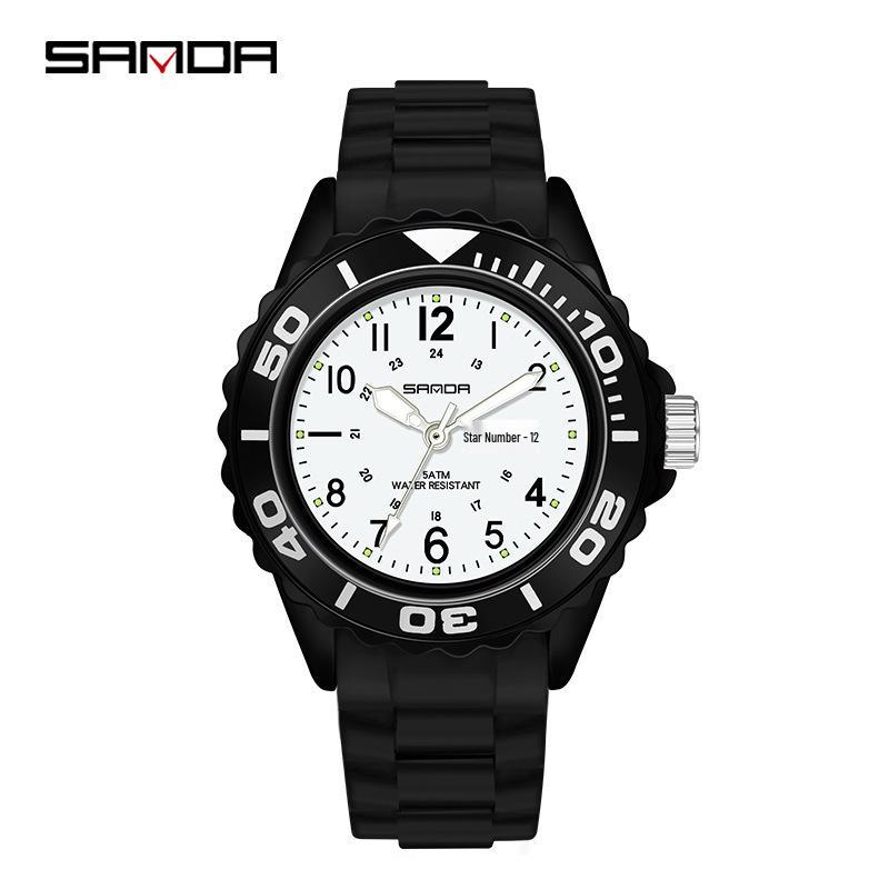 Orologio al Quarzo Luminoso Sanda: Orologio da polso digitale sportivo unisex impermeabile