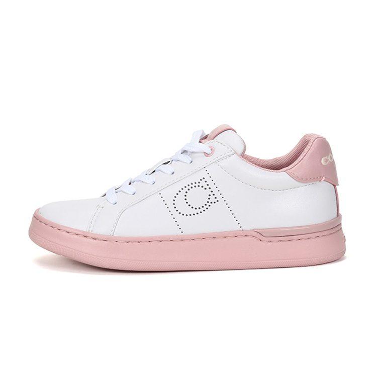 Coach Low Top Stylish Skateboarding Shoes Women's Light Pink White G5040-R6L