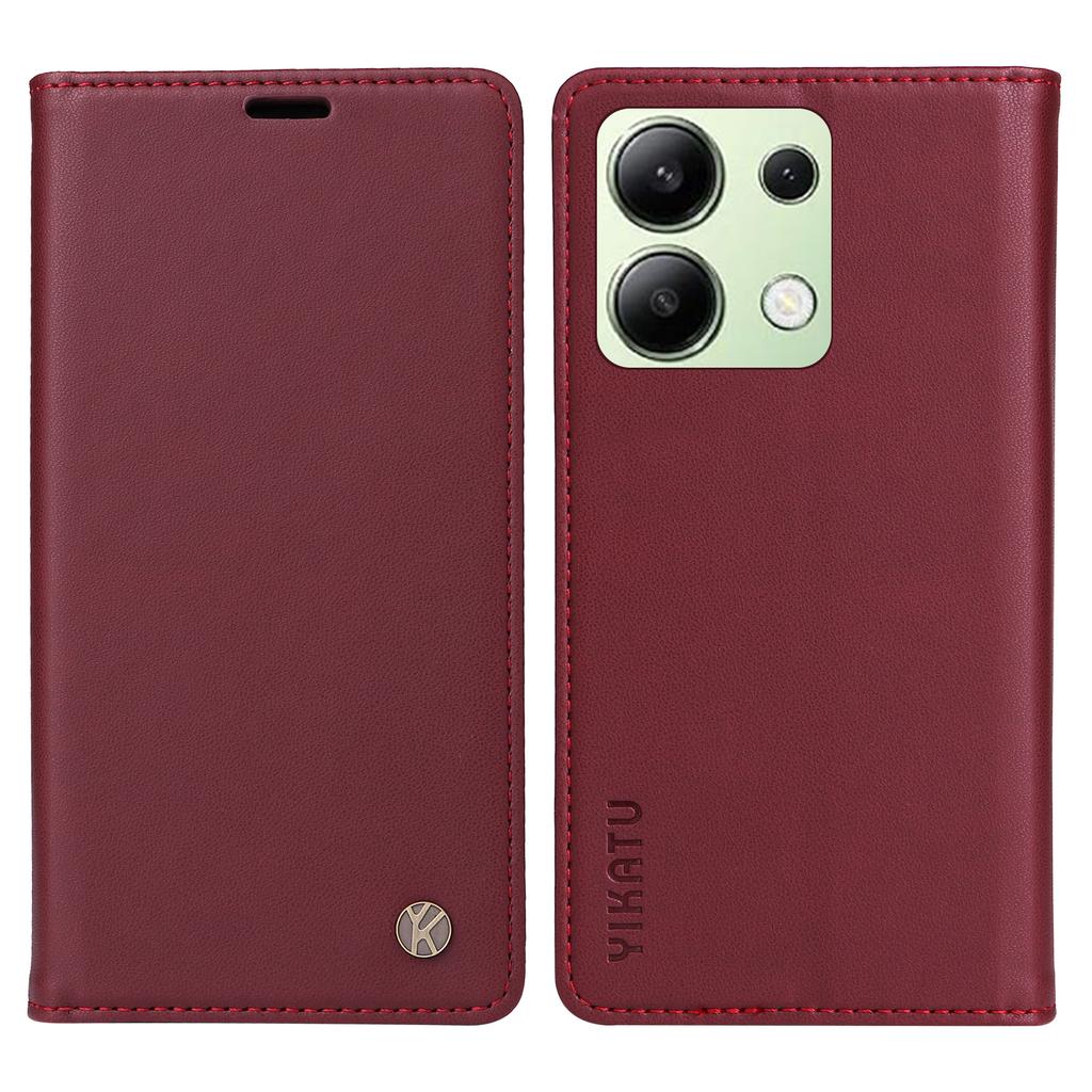YIKATU YK-001 For Xiaomi Redmi Note 13 4G Case Wallet Phone Cover Magnetic Closing