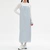 Elssibeui Shirring Sleeveless Dress_Light Gray