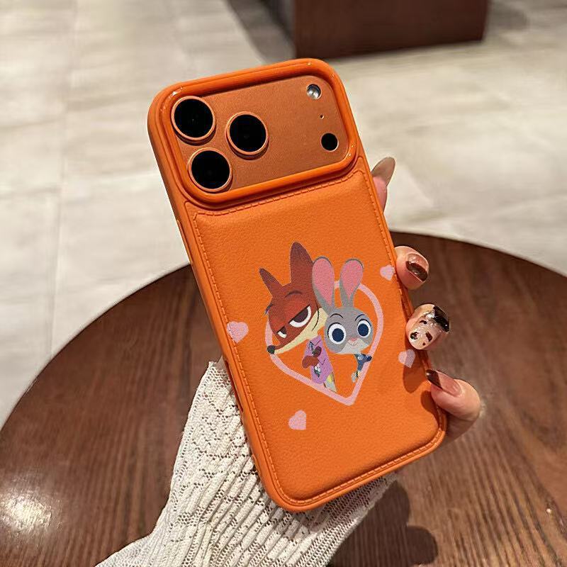 Love dick leather pattern shell for Apple 17 series Apple 16promax cute 15 cartoon 14 soft 13pro Apple 17