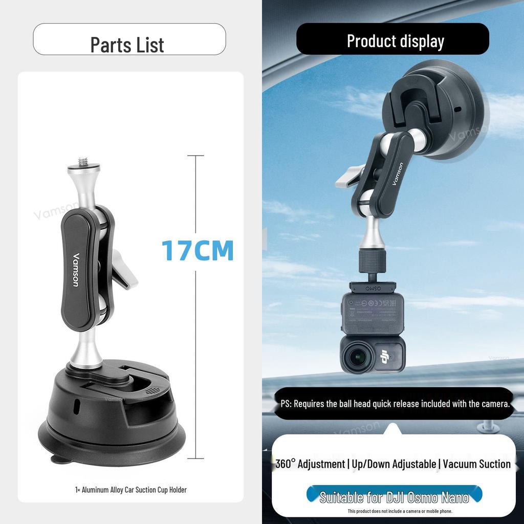 DJI Osmo Nano HD Explosion-Proof Tempered Film & Selfie Stick for Action Camera