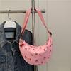French Niche Underarm Bag Fashionable Small Cherry Print Handbag Urban Simple Hand Bag Underarm Dumpling Bag