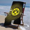 1pc B-BVB Beach Towel, Beach and Seaside Swimming Pool Equipment, Fashion Pattern, Rectangular, Travel Essentials