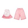2026 Girls' Chinese Style Fairy Summer Two-Piece Set with Frog Button