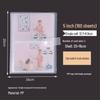 Card Album for Photos, Business Cards, Tickets - Frosted Transparent, 3-6 Inch Sizes