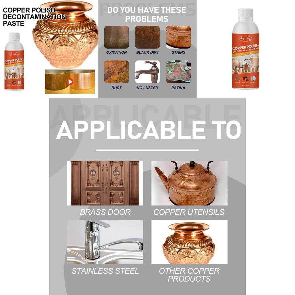 Jaysuing Copper Cleaning Solution Effective 100ml Agent For Rust And Oxidation On Brass And Bronze