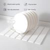 Sustainable Diatomaceous Earth Mat for Drying Dishes Tableware Draining Mat Drain Pad for Kitchen and Bathroom Counters