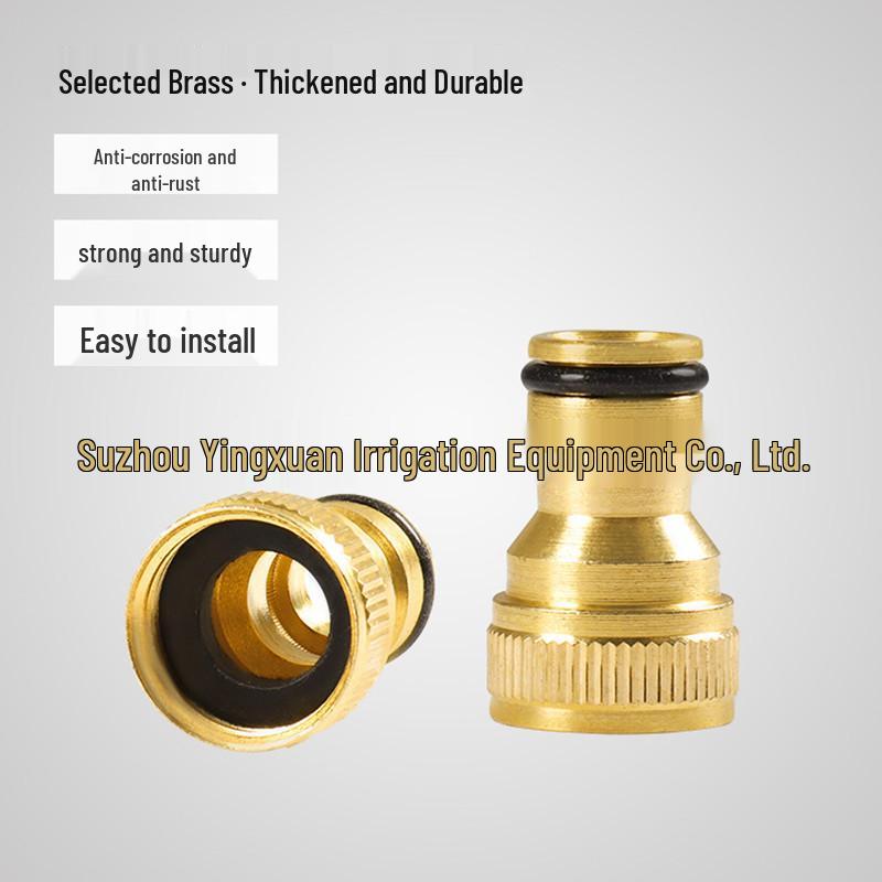 Universal 4-Point Internal Thread Copper Faucet Adapter - Quick Connect Nipple for Water Pipes