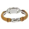 Gucci Uhren 6800L Elfenbeinfarbenes Zifferblatt Edelstahl/Bambus Quarz Analoganzeige Damen Gebraucht