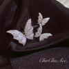 Super Immortal Zircon Butterfly Open Index Finger Ring, Trendy Design Temperament Versatile Index Finger Ring