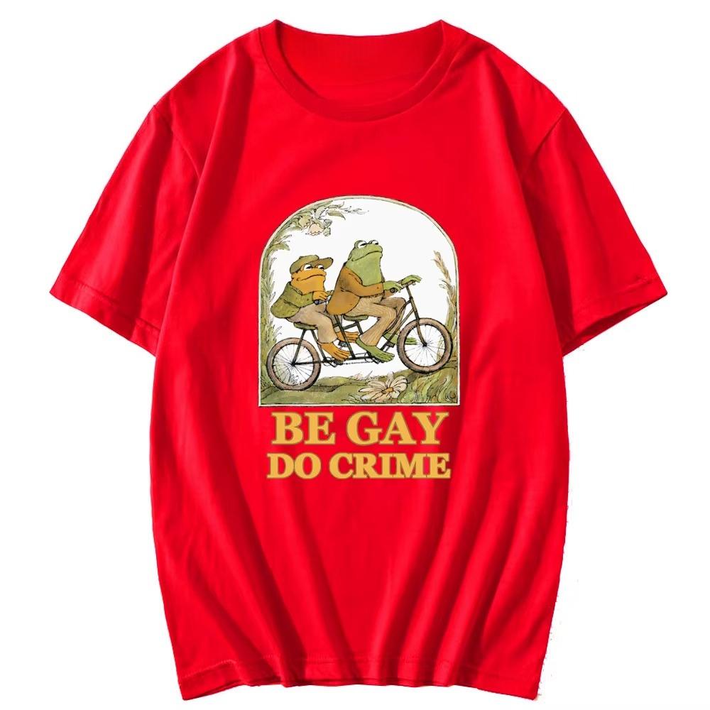 Nouveau T-shirt Polyvalent Unisexe et Unisexe Motif Imprimé Été Manches Courtes Style Rue Décontracté Vêtements 100% Coton T-shirt