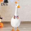 Funny Pumpkin Ghost Skull Decor Halloween Goose Bow Tie, Porch Statue Accessories, Spooky Tie for Lawn Statue, Outdoor Holiday Yard Versatile Costume