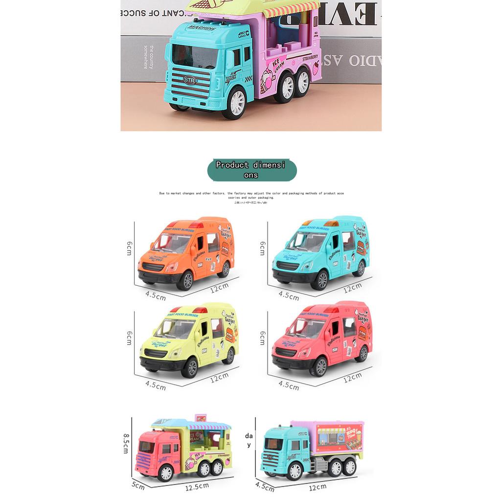 Modellino di Macchina Giocattolo a Inerzia - Macchina per Bambini per Ragazzi per Live Streaming, Design a Scatola del Gelato