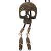 Cravate Bolo Cowboy Western Vintage Crâne Cravate Collier Punk Accessoire de Costume Américain Cravate Bola Western