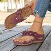 Ladies' Fashionable Flip Flops, Casual Open Toed Flat Shoes, Comfortable Soles, Suitable for All Seasons, Casual Shoes, Sandals, Women's Shoes