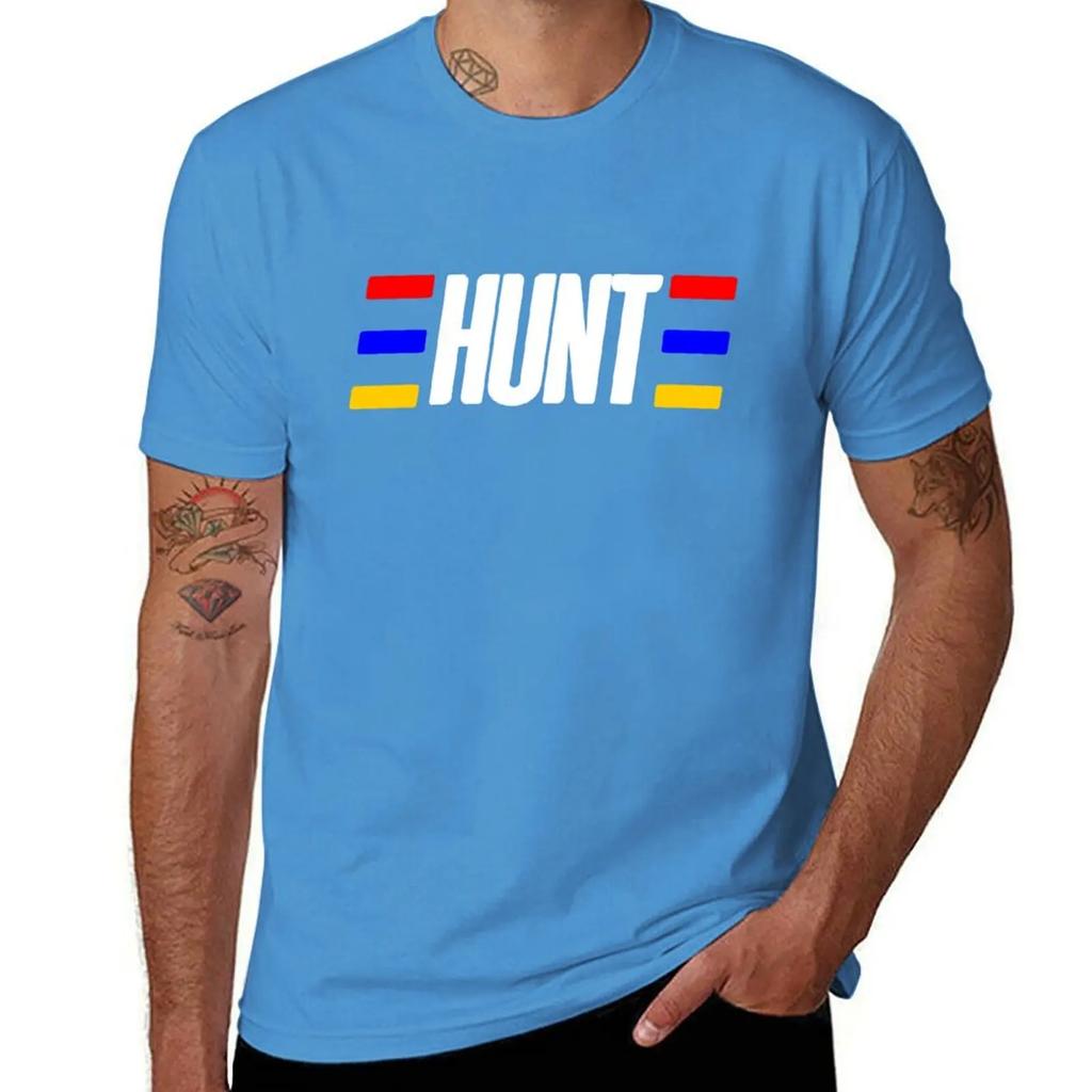 James Hunt Helma Tričko černé bavlna grafická trička přizpůsobené oblečení pro muže