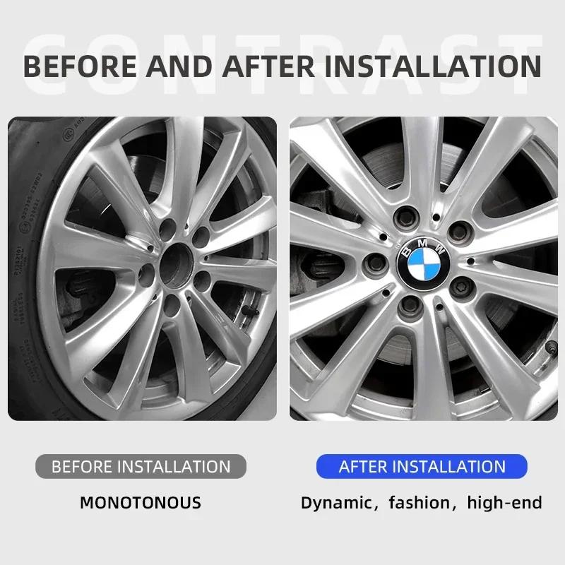 68 MM Kołpaki Piasty Kół Samochodowych Pokrywy Środkowe Piast Opon Dekoracja Do BMW E36 E39 E46 E60 E90 E90 F01 F10 F30 G20 G21 G30 G11 X5 X3