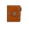 Portafoglio da Donna RFID Anti-Magnetico - Corto in Pelle Retro Olio Cera Europea & Americana, Portamonete Multi-Scomparti per Carte.