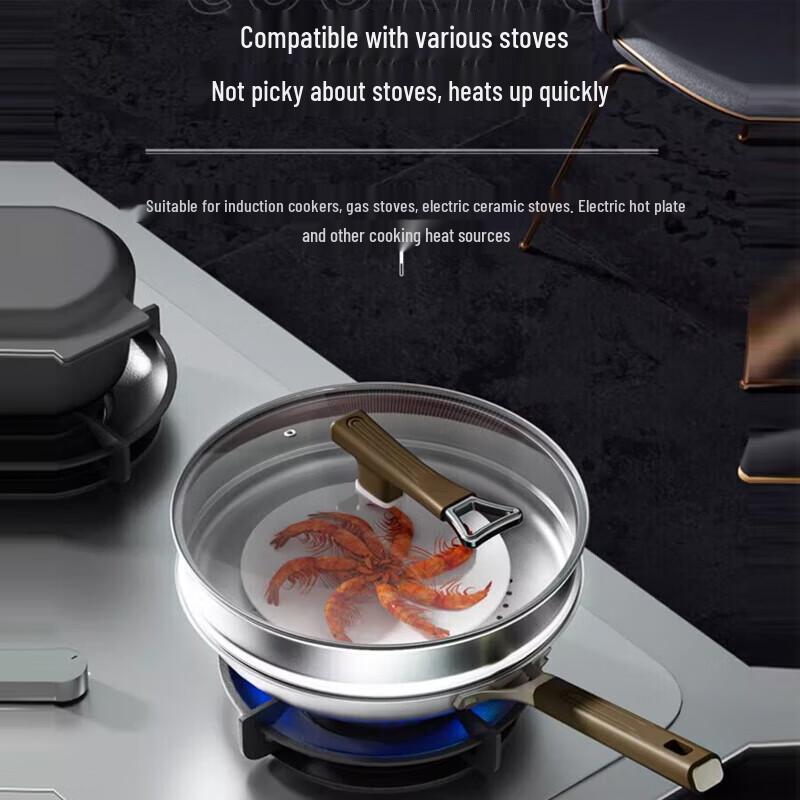 COOKER KING 34cm Multi-layer Titanium Non-stick Wok