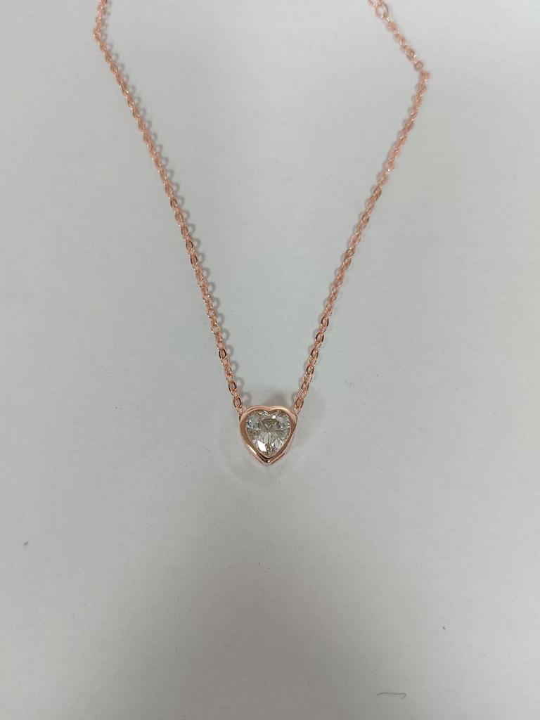 Classic Heart-Shaped Eight Hearts and Arrows Zircon Necklace for Women - Japanese and Korean Style Jewelry