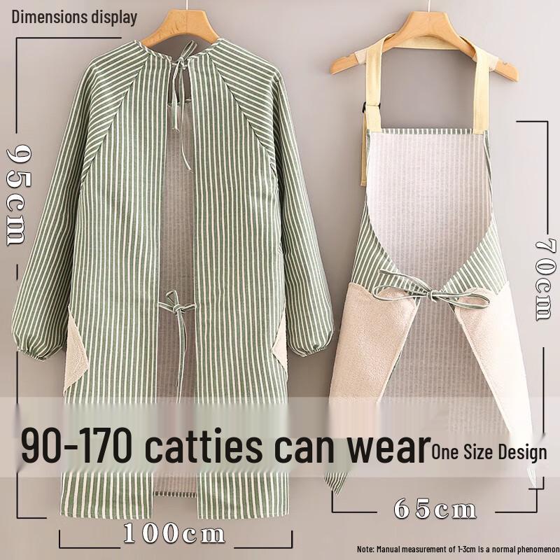 COFLYEE Halterneck Bomull Linne Köksförkläde