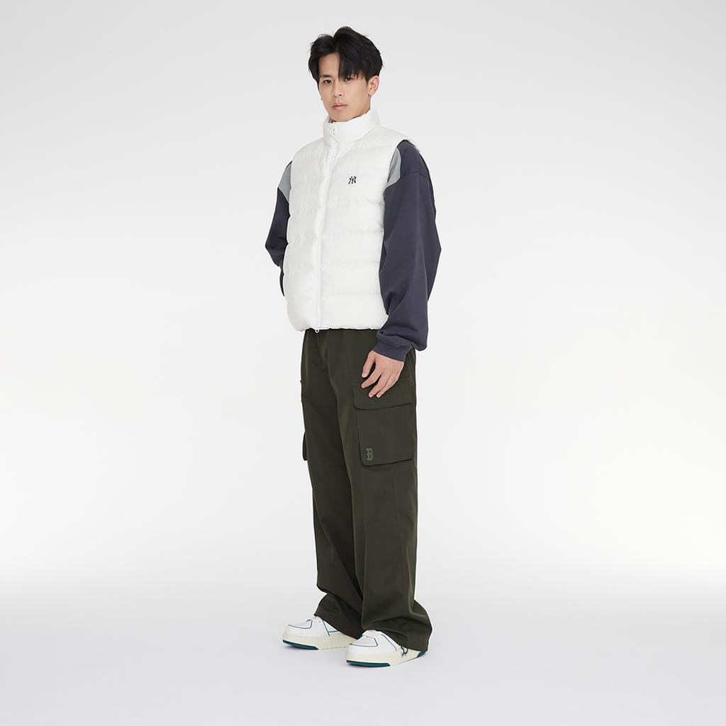 New MLB Down Jacket Cropped Unisex White 3ADVB0336-50CRS