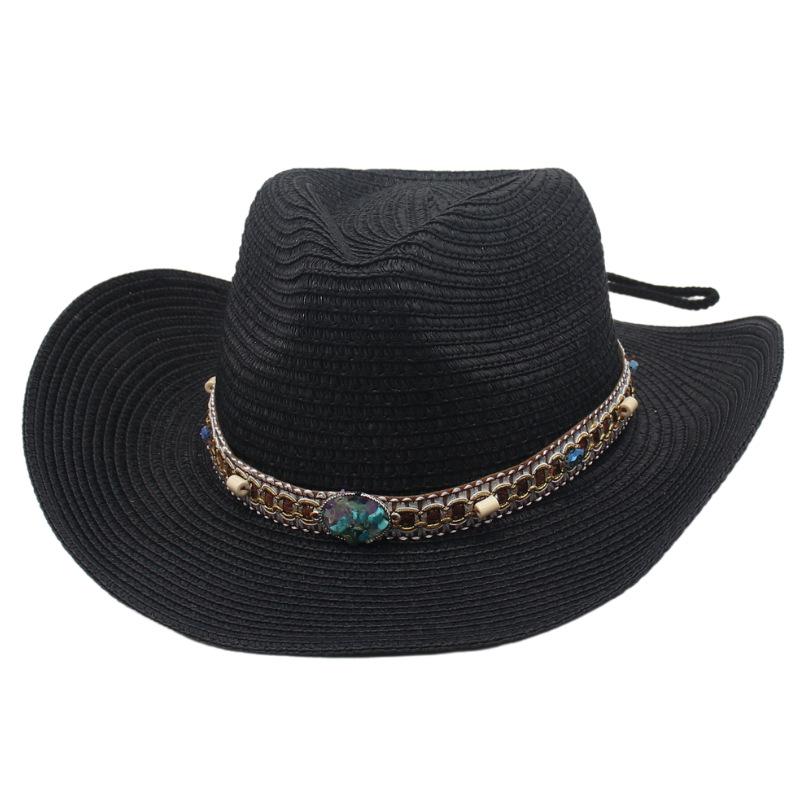 Peach Heart Top Denim Sunscreen Sunshade European And American Big Edge Warped Edge Breathable Top Hat Simple Outdoor Hard Styling Straw Hat