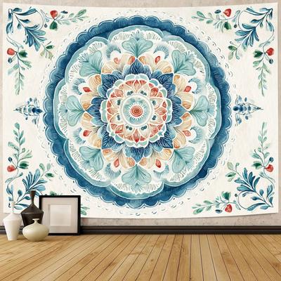 Bohemian Mandala Pattern Digital Printing Polyester Wall Hanging Tapestry Decorative Living Room Bedrooms Office Background Gift