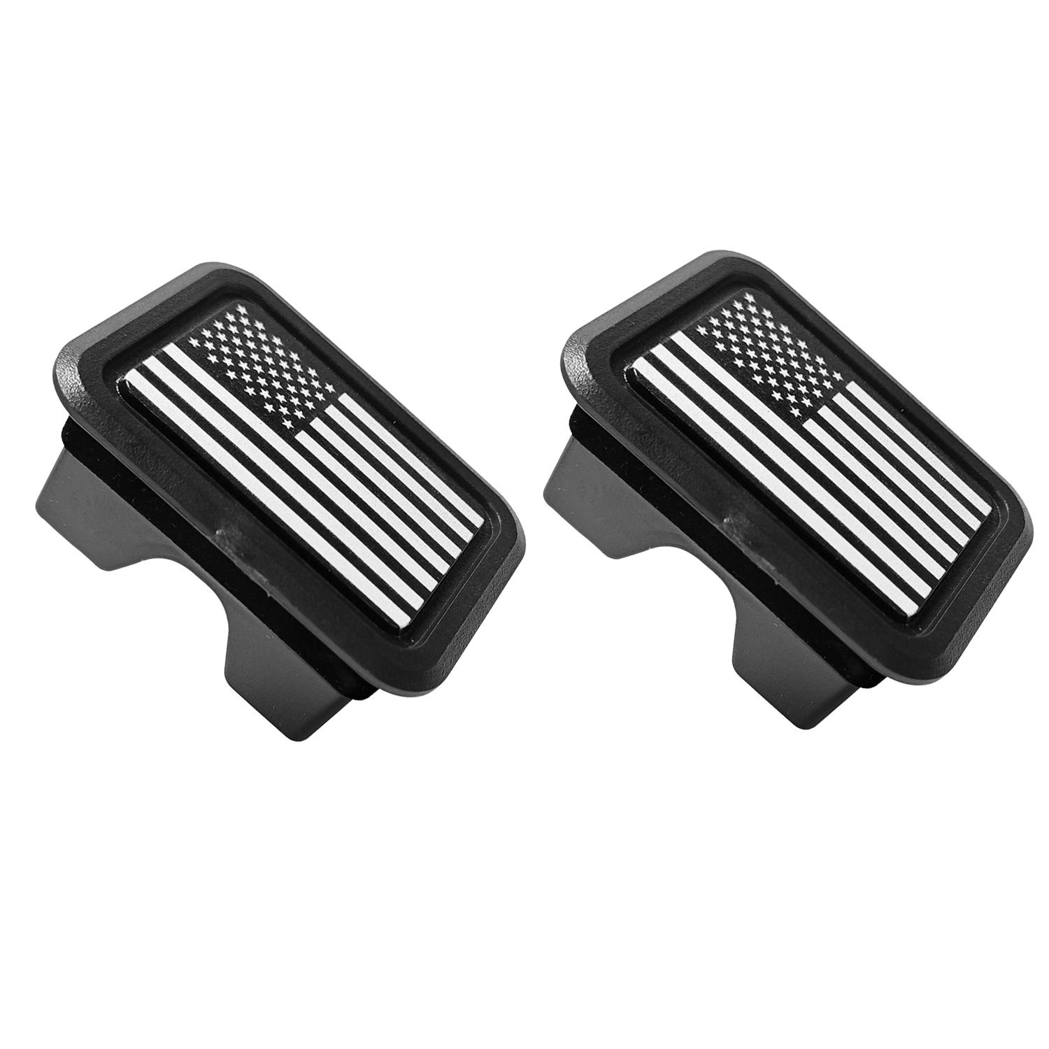 

Pickup Rear Trunk Bed Rail Stake Pocket Cover For Dodge Ram 1500 2019-2025 Bed Rail Cap білий