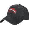 Scubas Diving Flag Distressed Baseball Cap Cotton Dad Hat Casual Adjustable Sun Hat for Unisex