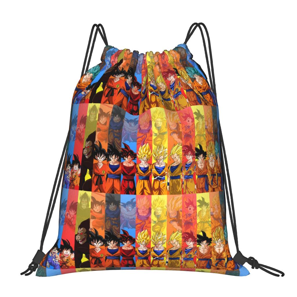 Custom DBZ Dragons Goku Ball Drawstring Bags for Shopping Yoga Backpacks Men Women Warrior Sports Gym Sackpack