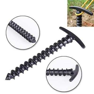 10 Stück/Packung Outdoor Camping Zeltpflöcke Erdnägel Schraubanker Heringe Wanderzeltpflöcke Stifte Zeltzubehör