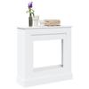 White Fireplace Surround 90x30x90 Cm Engineered Wood