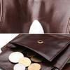 Men Short Faux Leather Wallet Large Capacity Bi-fold Wallet with Zipper Pocket Cash Coin Card Holder Folding Front Pocket Business Wallet