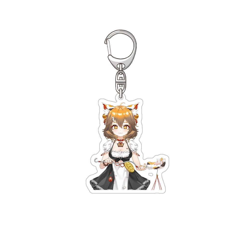 Nijisanji Aza Michiya Kouichi Inochi Urushiha Hunger Mikoto Miki Kioi Kima Tabbiito HD Acrylic Keychain Bag pendant anime goods