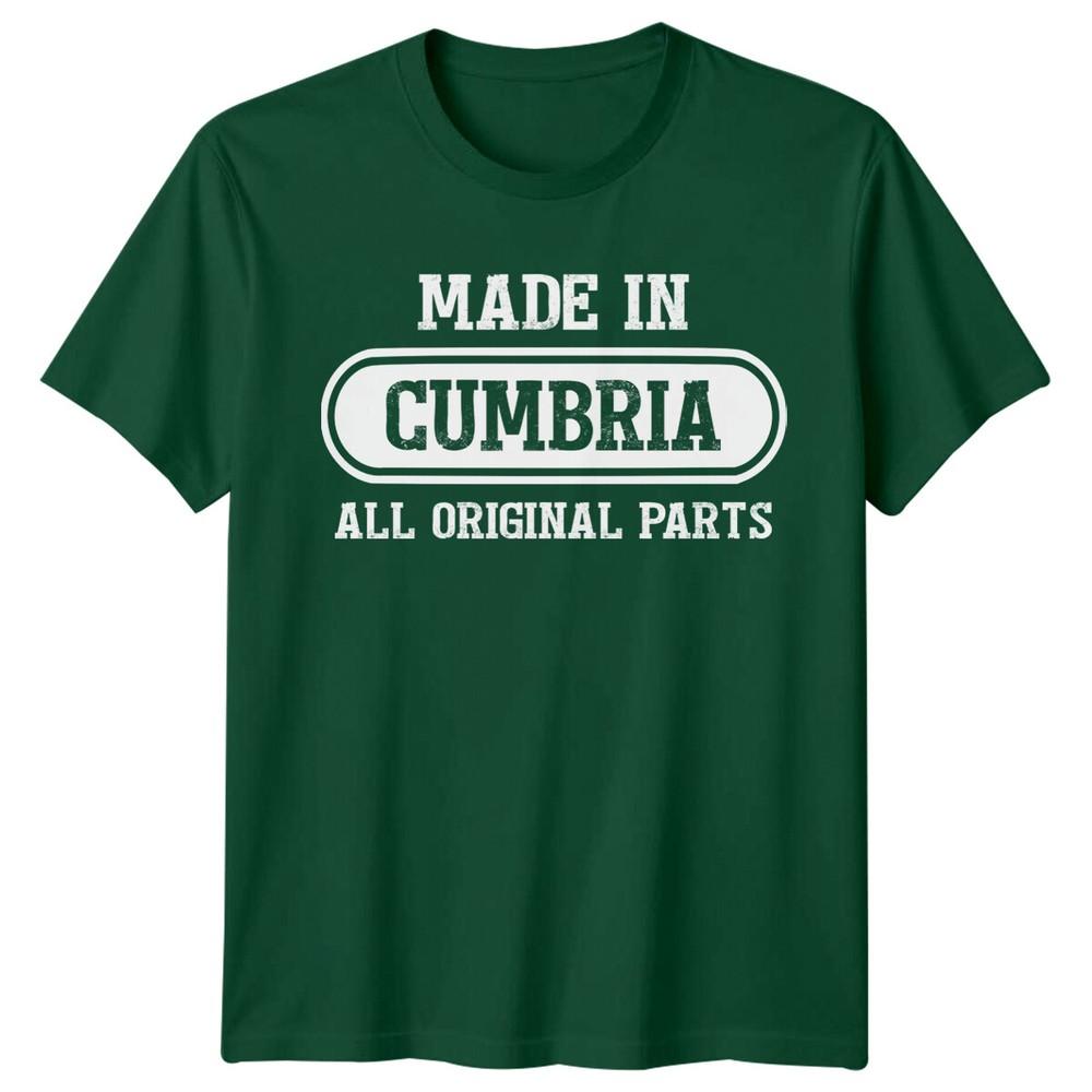 Made In Cumbria All Original Parts Unisexs TShirt Landmarks Local S