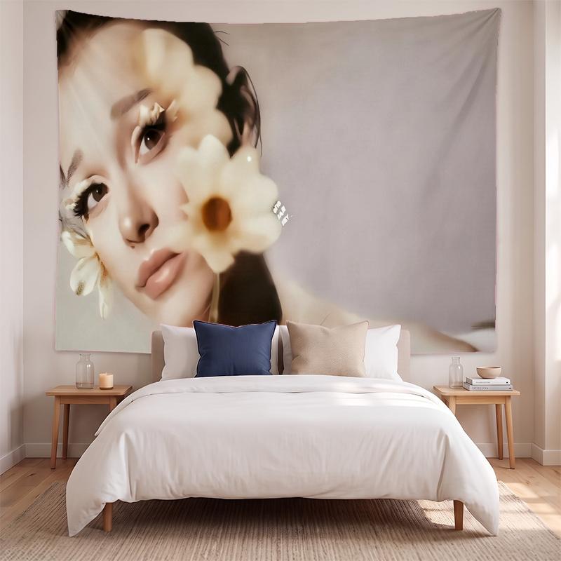 Ariana Grande (43) Künstlerisches Wandbehang-Gobelin für Haus Schlafzimmer Wohnzimmer Dekor Tolle Geschenkidee