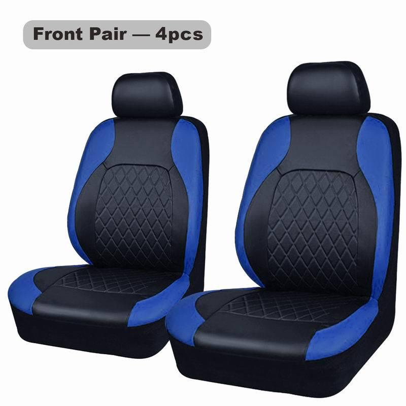 Universal PU Leather Car Seat 9-Piece Set - All-Season Style
