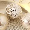 16-Piece Champagne Gold & White Christmas Tree Hanging Ornaments Set