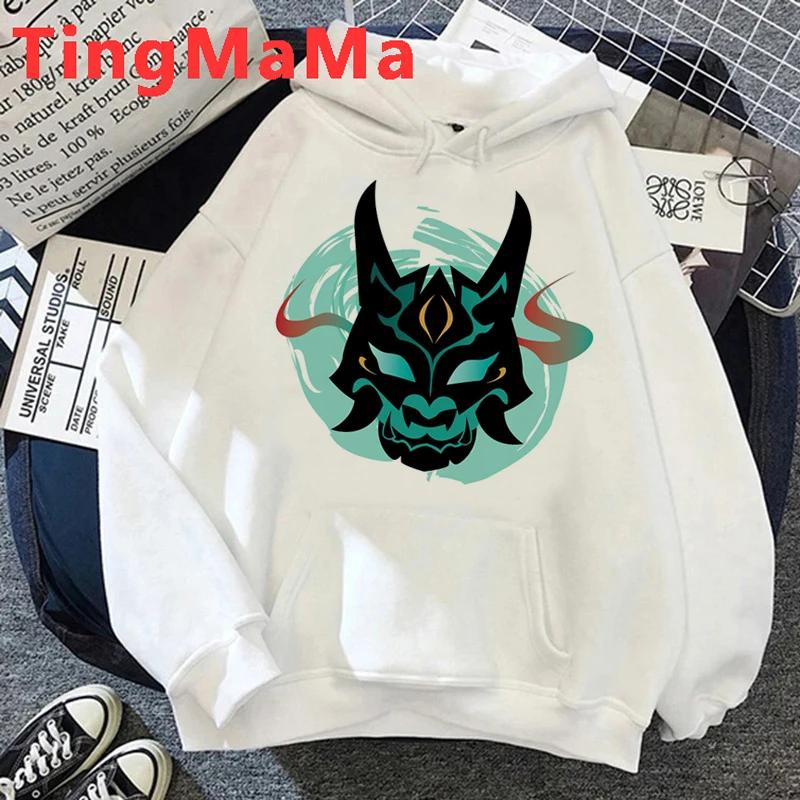 Hu Tao Genshin Impact Hoodies Men Kawaii Cartoon  Fashion Harajuku Streetwear Graphic Hoody Unisex Sweatshirts