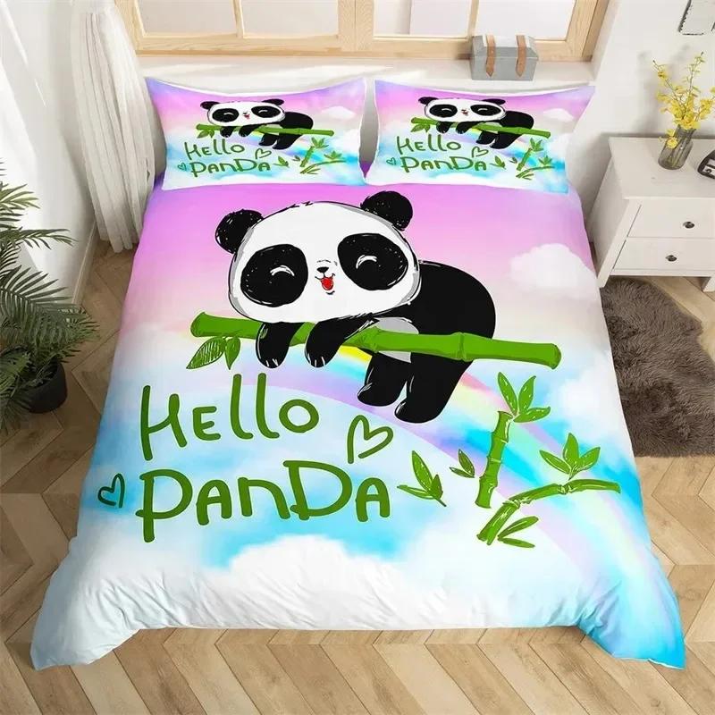 Lovely Baby Elephant FlowersComfortable Duvet Quilt Cover Pillowcase Bedding Set Children Bedroom Decoration Home Textile