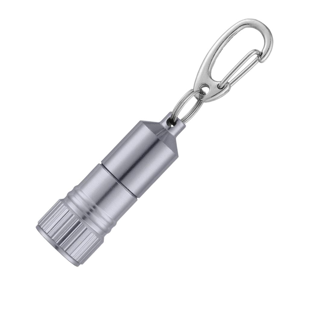 Mudder 10 Bucăți Breloc Lanternă LED Mică Lanternă Luminoasă Inel Breloc Torță Portabilă cu Cârlig pentru Camping, Baterie Inclusă