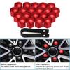 20 Pcs 17mm Wheel Nut Cover Caps Screw Dismantle Tool