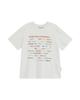 THEMUSEUMVISITOR Color Typo Slub T-Shirt (White)