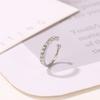 1PC Fashion Classic Simple Rhinestone C Shape Ear Clip Women Earrings Jewelry