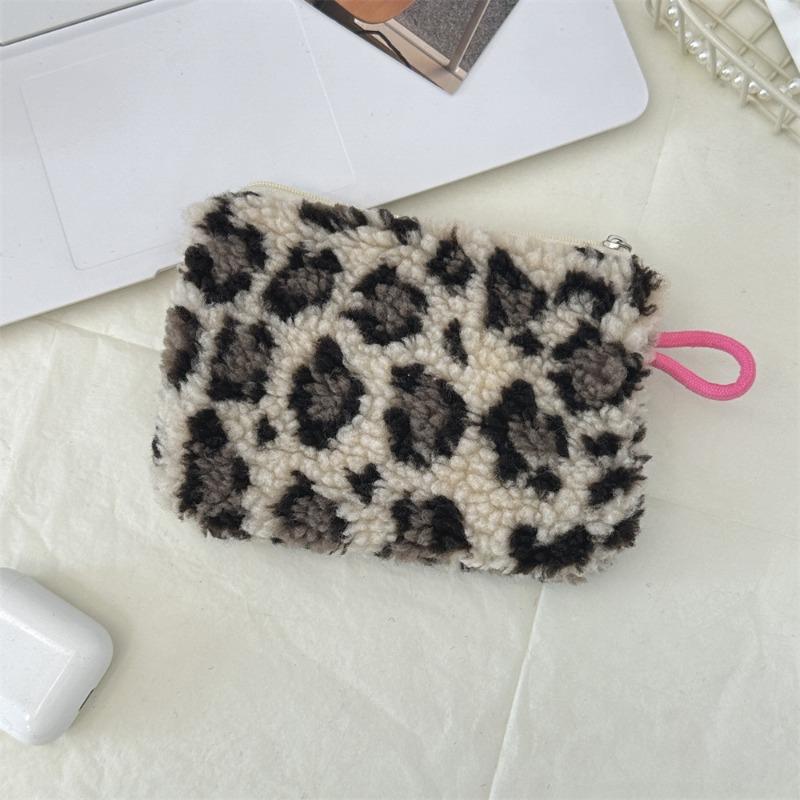 11 wind plush love mouth red envelope student holding small cosmetic bag key change bag ID bag